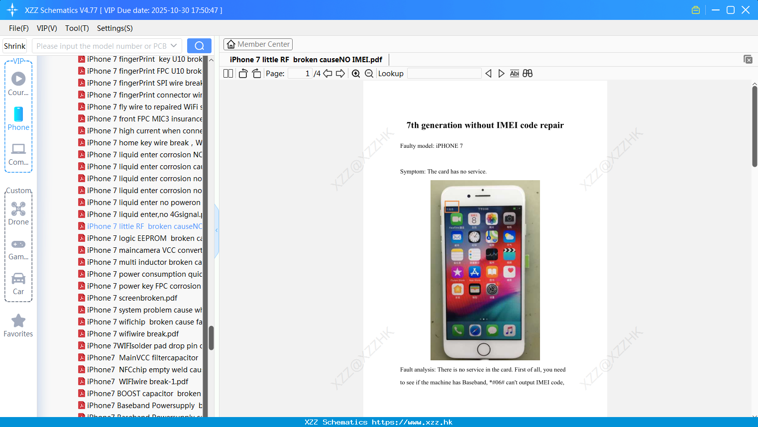 IPhone 7 Little RF Broken CauseNO IMEI